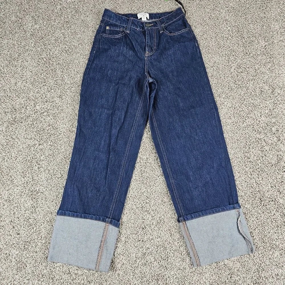 Kate Spade Target Jeans Womens 00 High Rise Straight Leg Wide Cuff